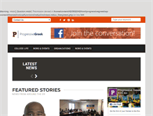 Tablet Screenshot of progressivegreek.com